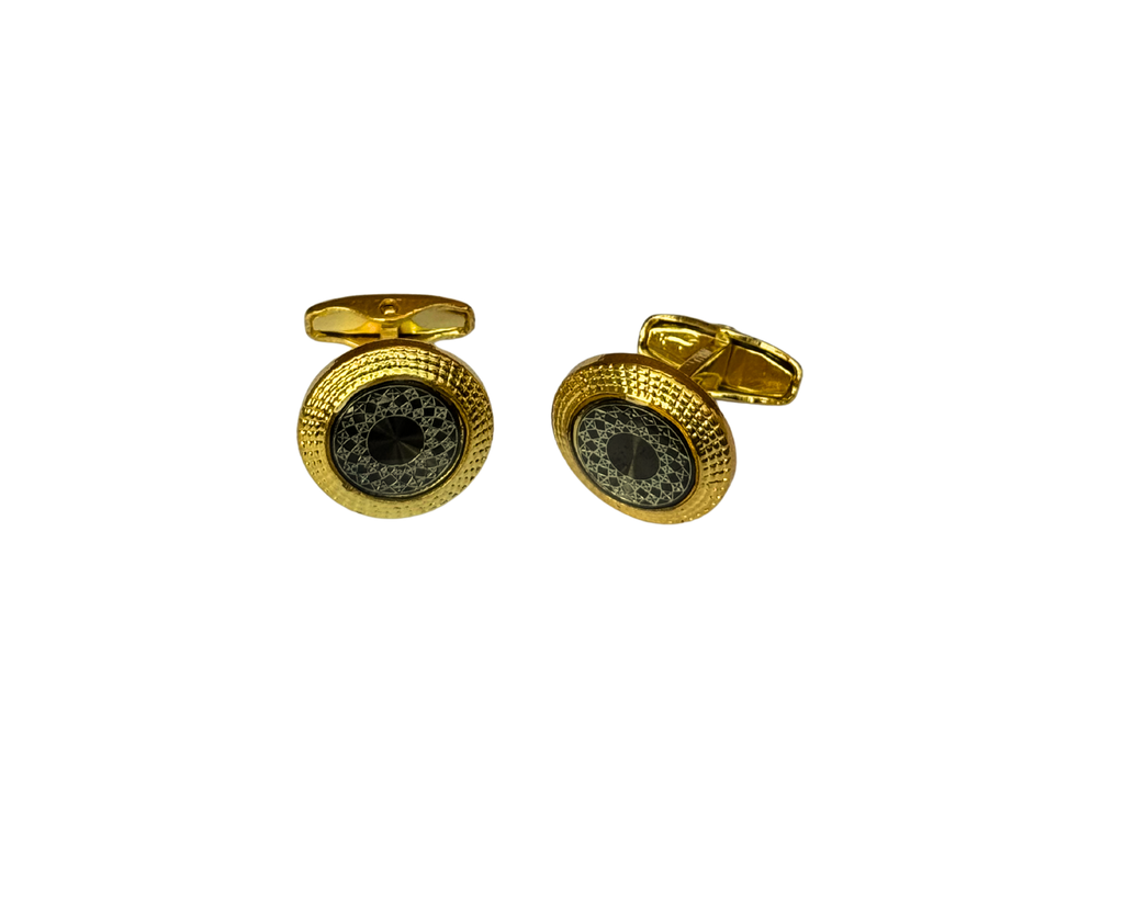 Round Black Contrasted with Gold colour for Men