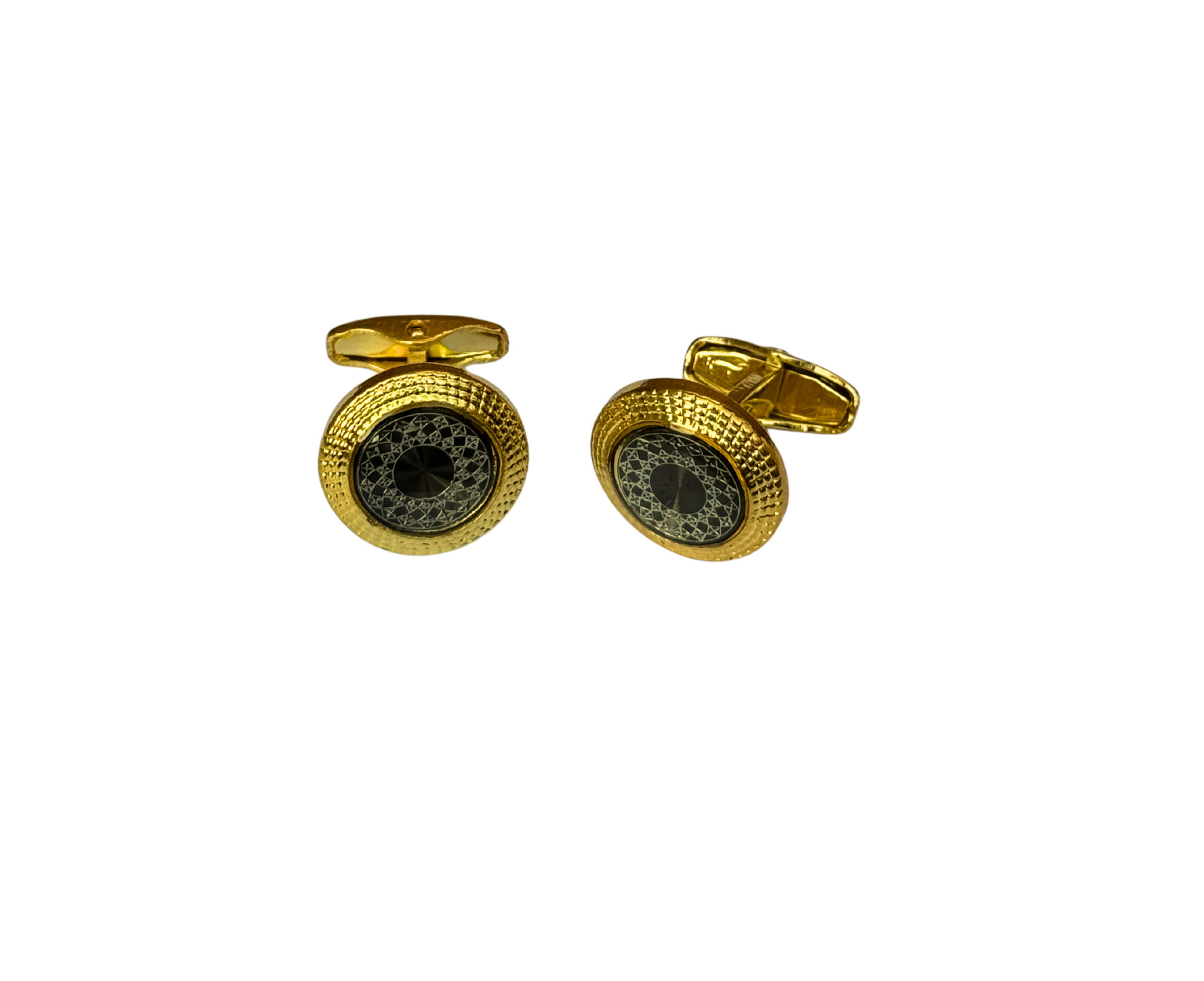 Round Black Contrasted with Gold colour for Men