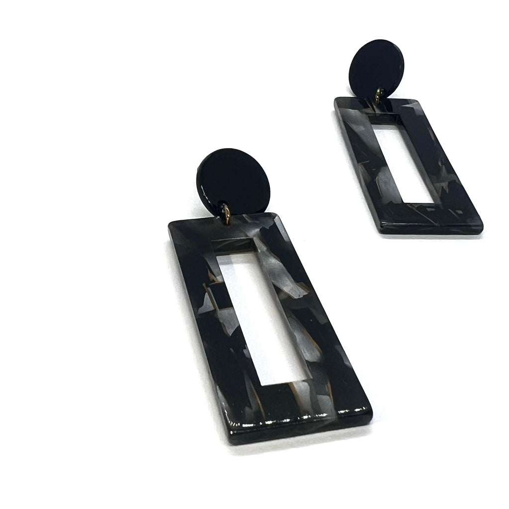 Acrylic Acetate Tortoise Earrings