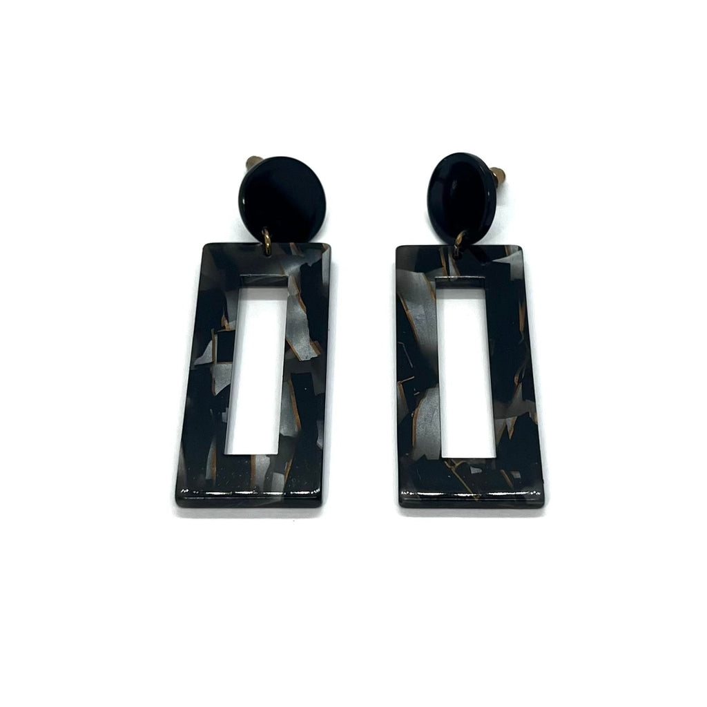 Acrylic Acetate Tortoise Earrings