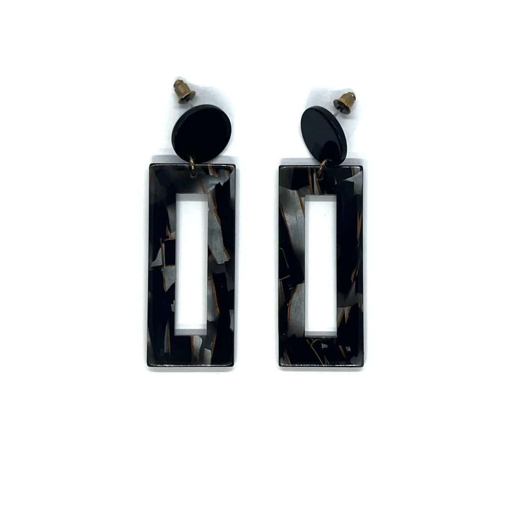 Acrylic Acetate Tortoise Earrings