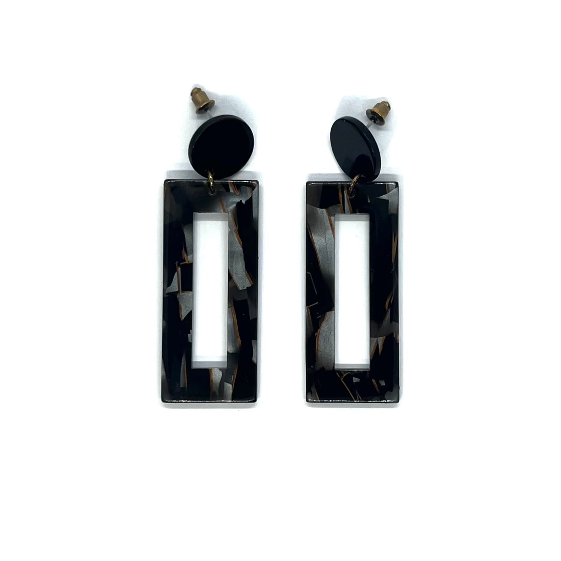 Acrylic Acetate Tortoise Earrings